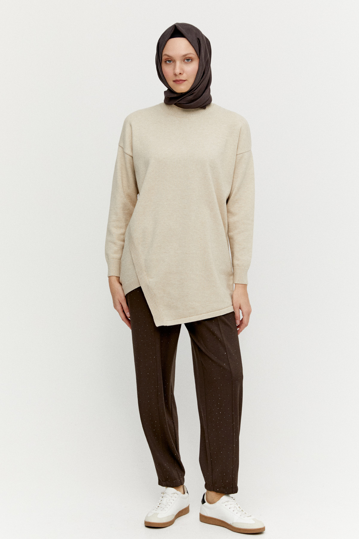 Işıltılı Spor Şık Pantolon