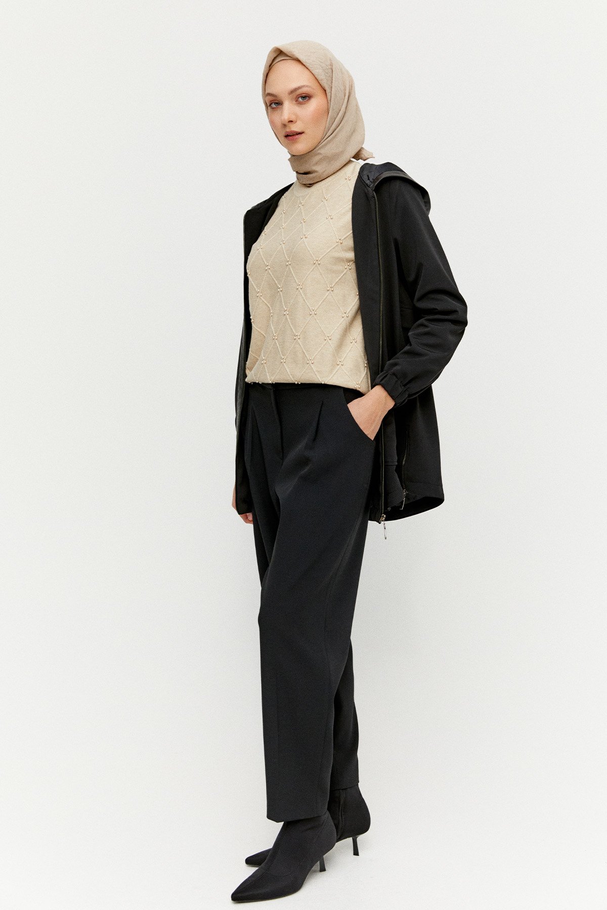 Tek Pileli Havuç Pantolon