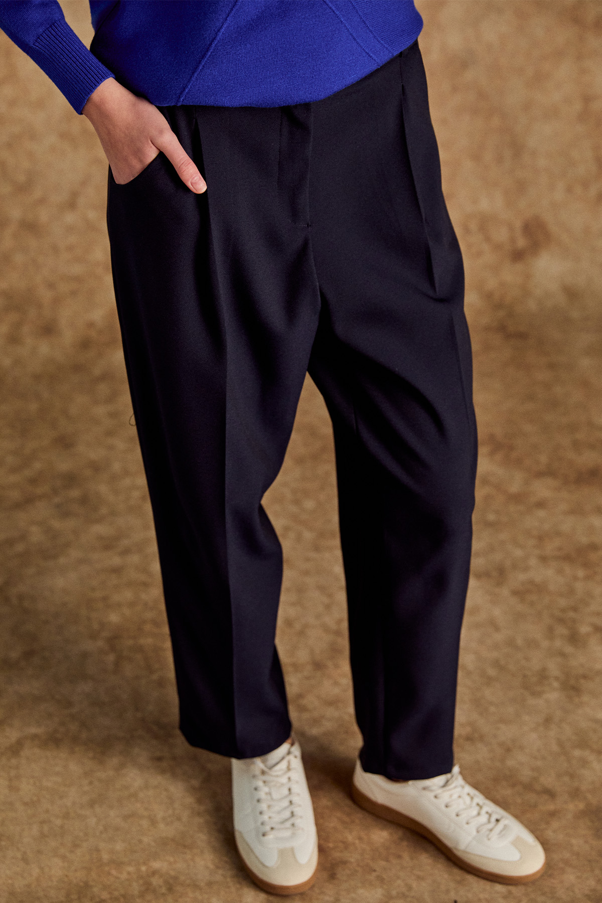 Tek Pileli Havuç Pantolon