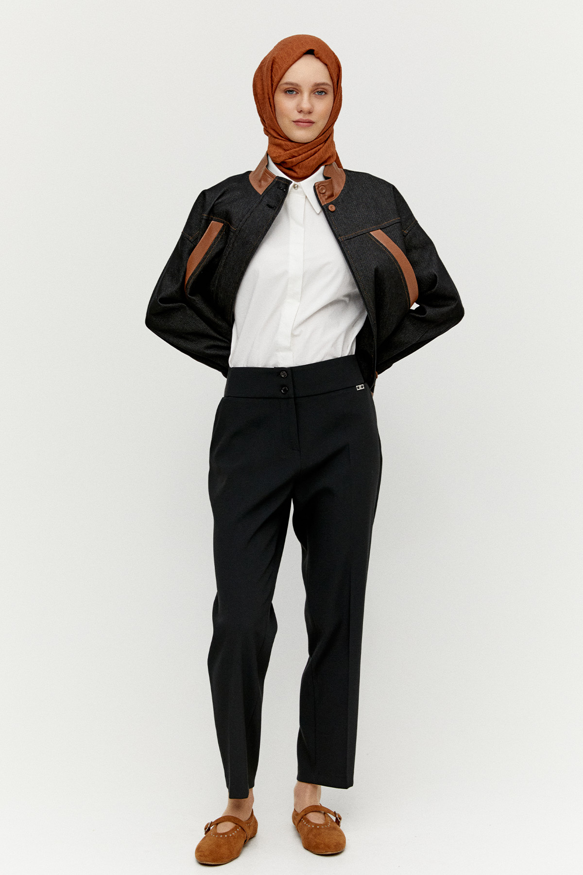 Likralı Havuç Kesim Büyük Beden Pantolon