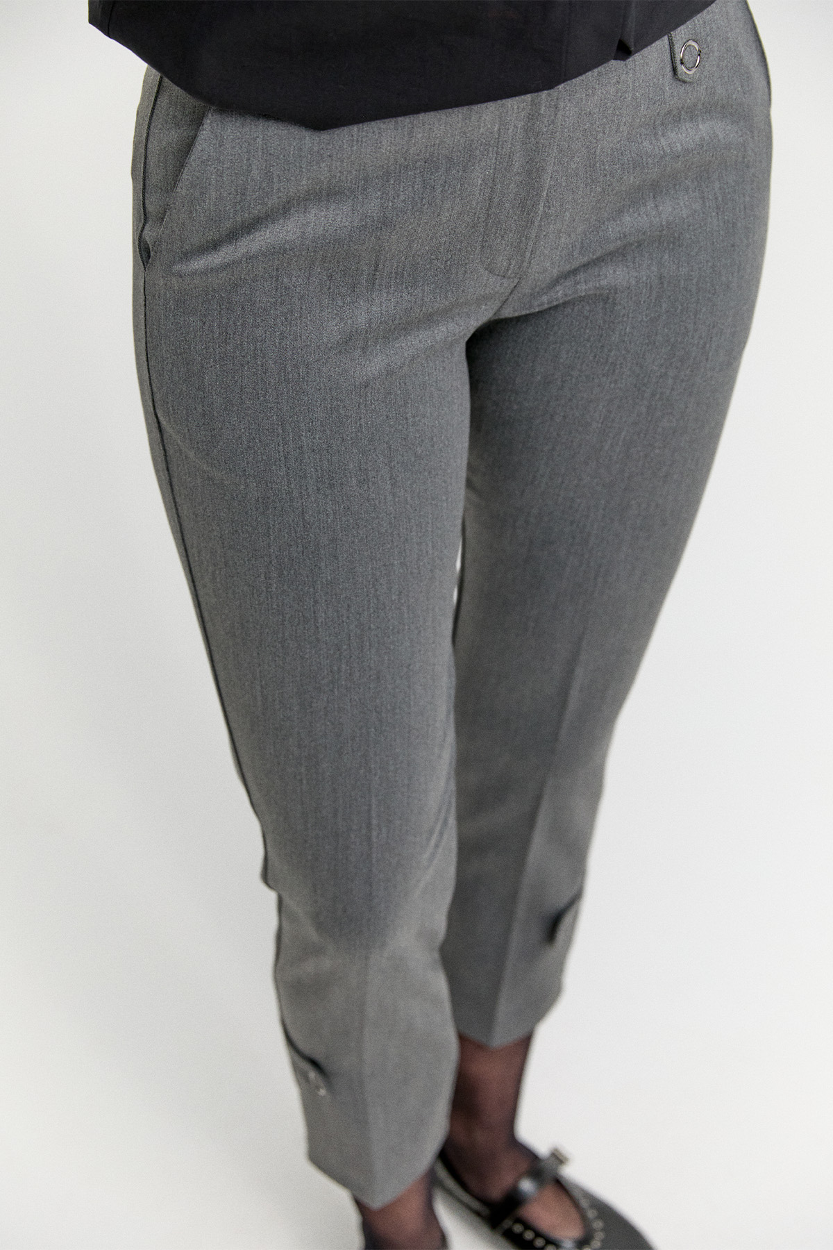 Kuşgözü Detaylı Dar Paça Pantolon, Tesettür Giyim