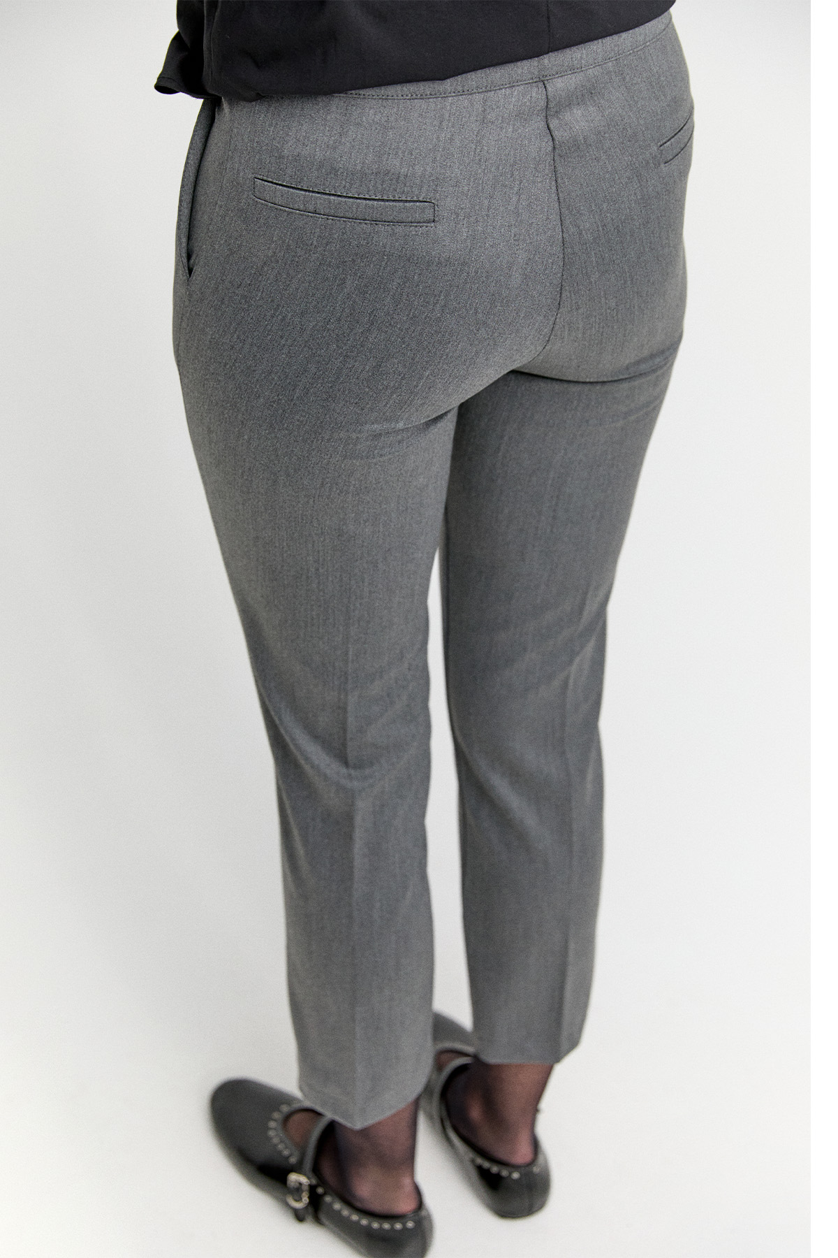 Kuşgözü Detaylı Dar Paça Pantolon, Tesettür Giyim