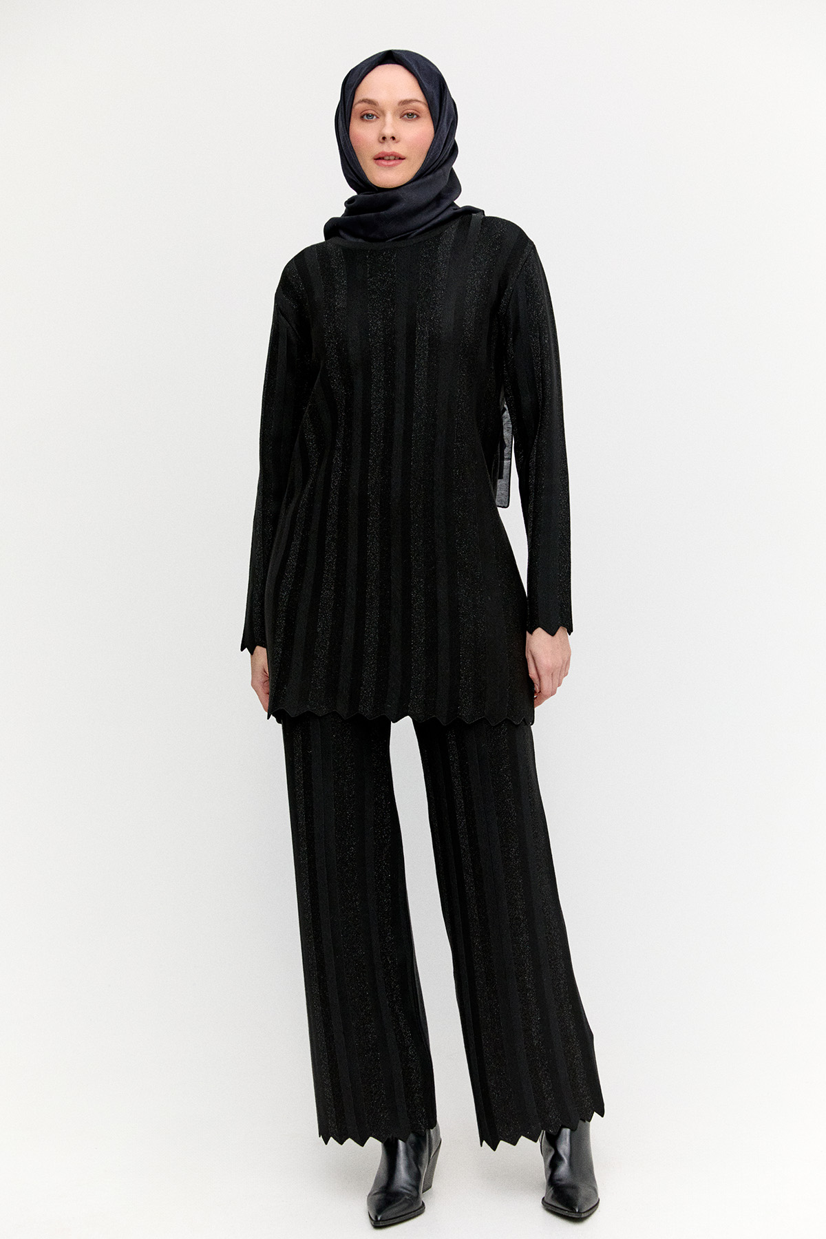 Simli Triko Pantolon, Tesettür Giyim