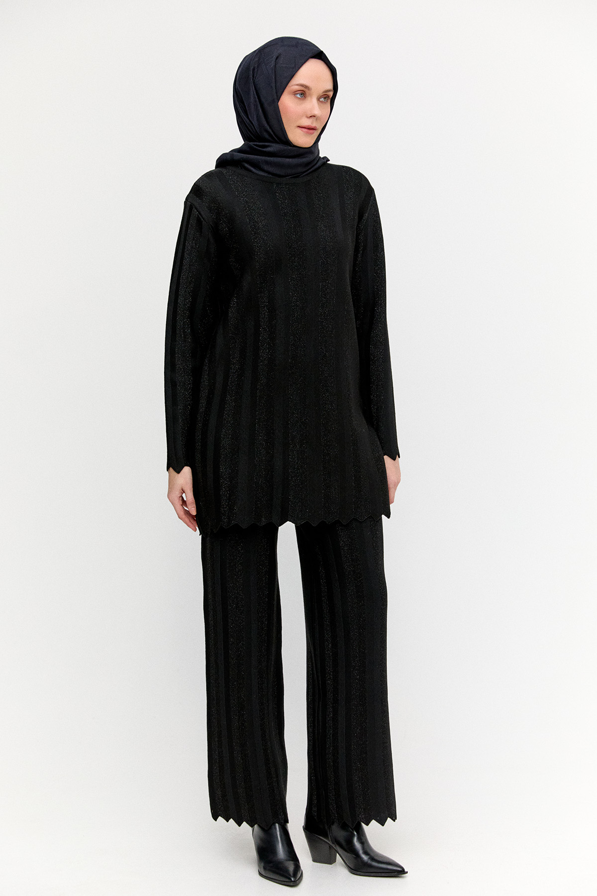 Simli Triko Pantolon, Tesettür Giyim