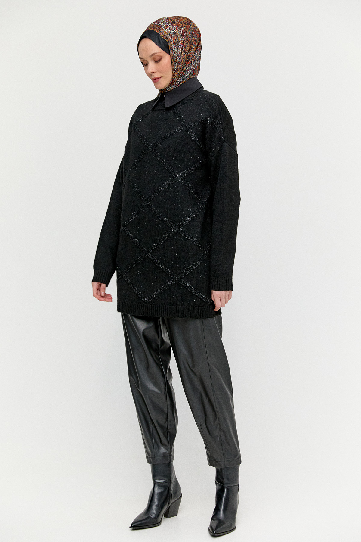 Suni Deri Pantolon, Tesettür Giyim