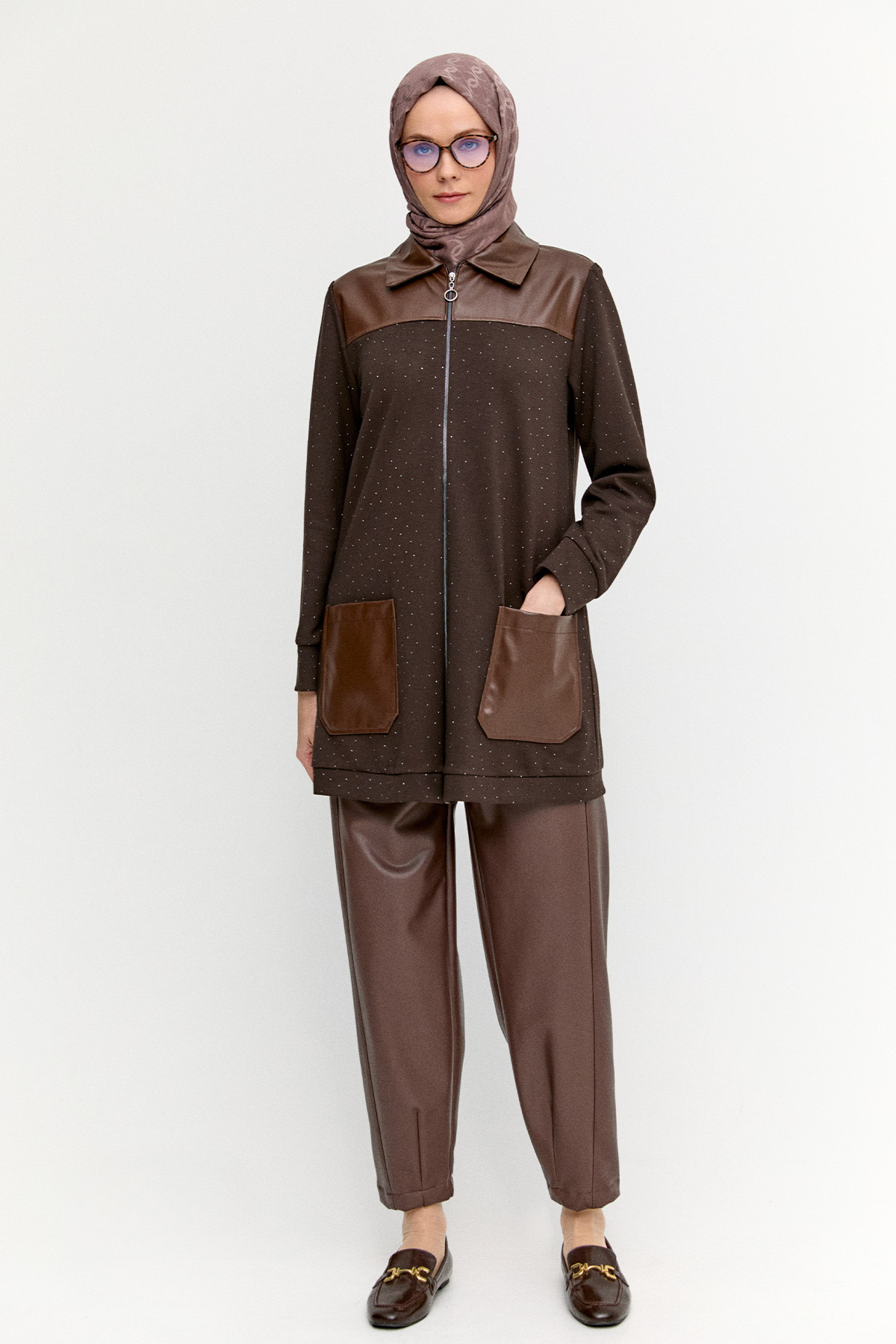 Suni Deri Pantolon, Tesettür Giyim