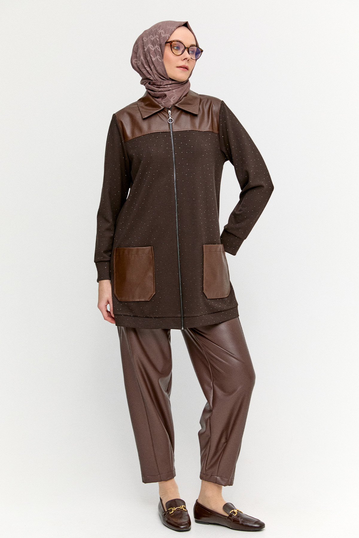 Suni Deri Pantolon, Tesettür Giyim