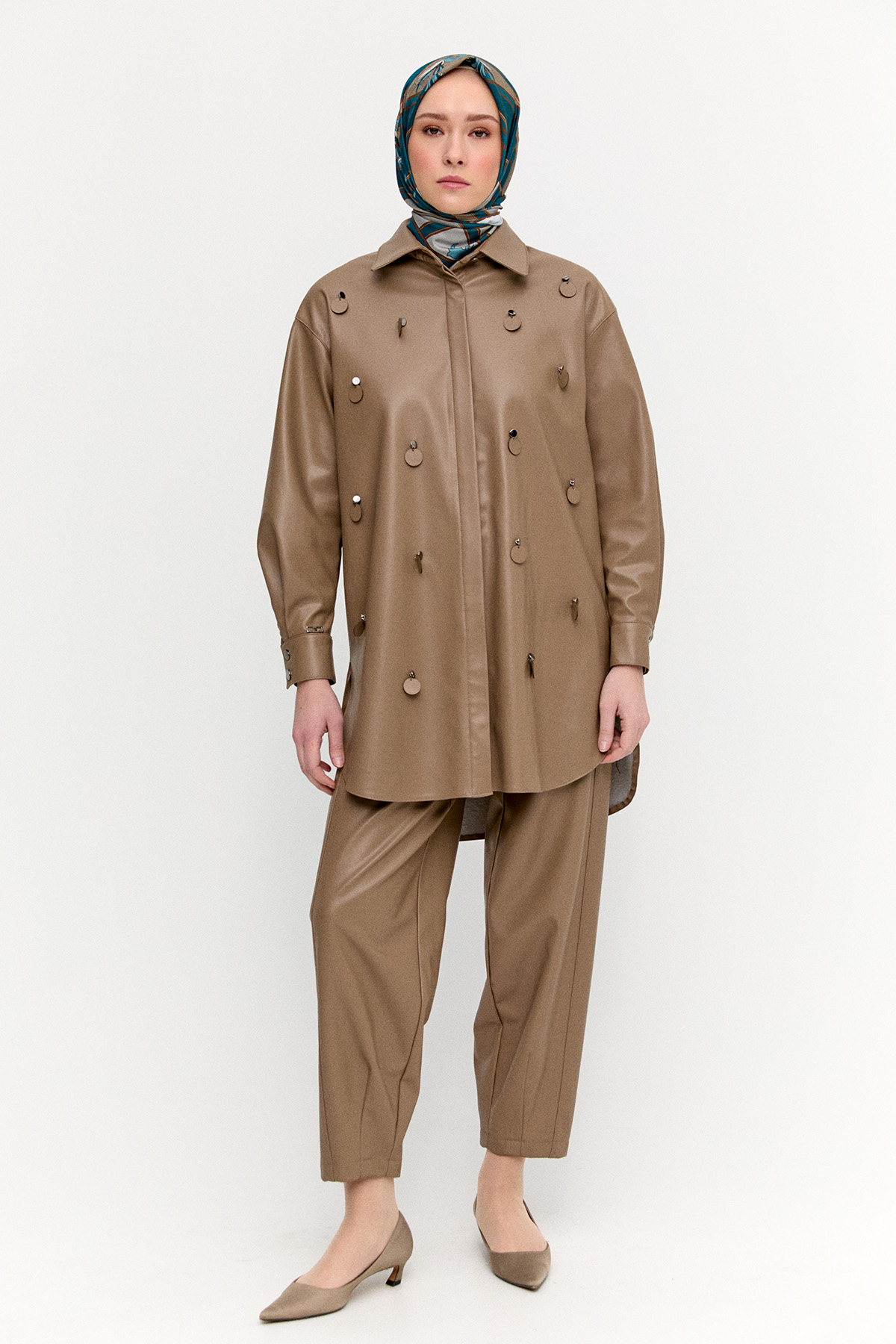 Suni Deri Pantolon, Tesettür Giyim