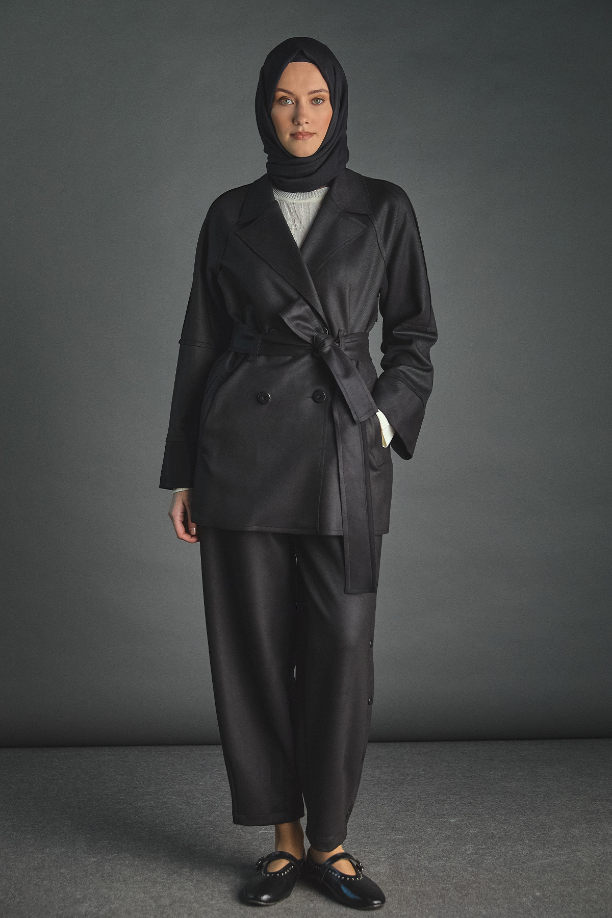 Rahat Form Süet Dokulu Pantolon