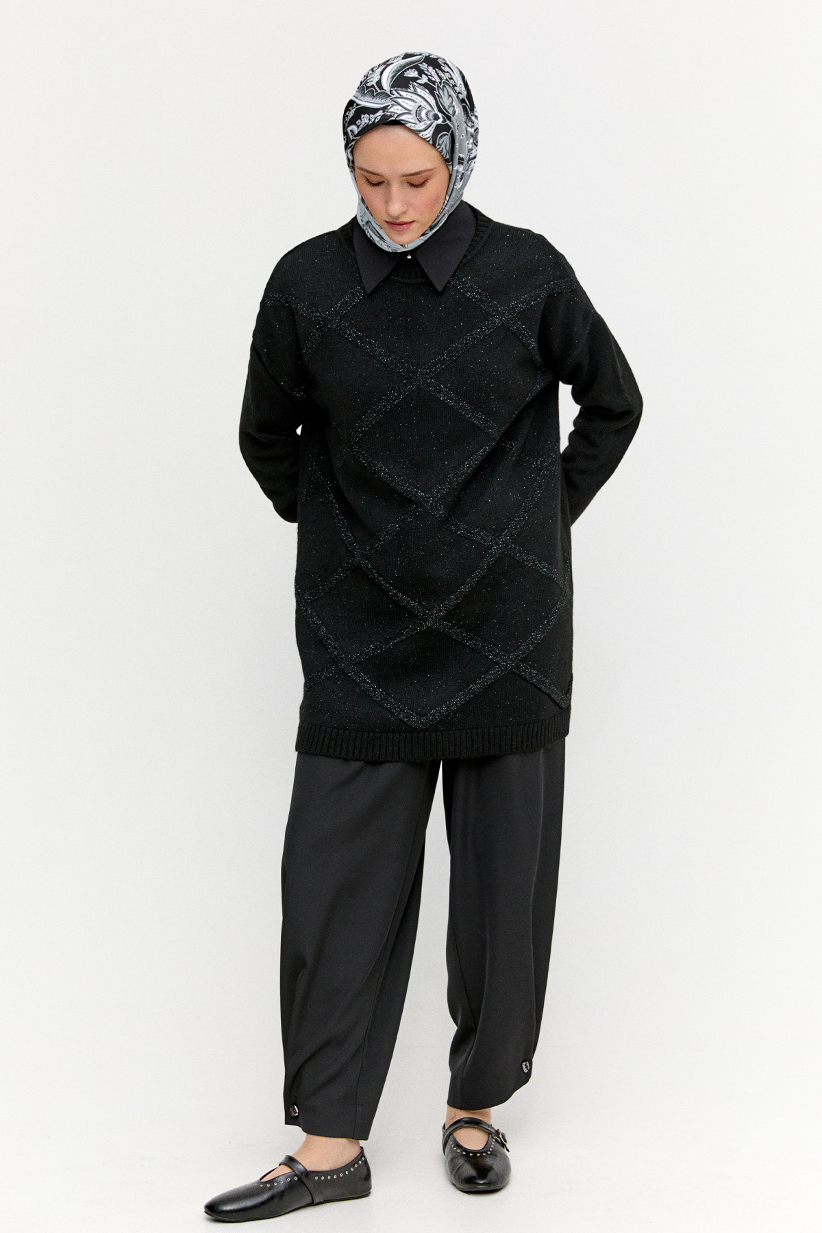 Krep Şalvar Pantolon, Tesettür Giyim