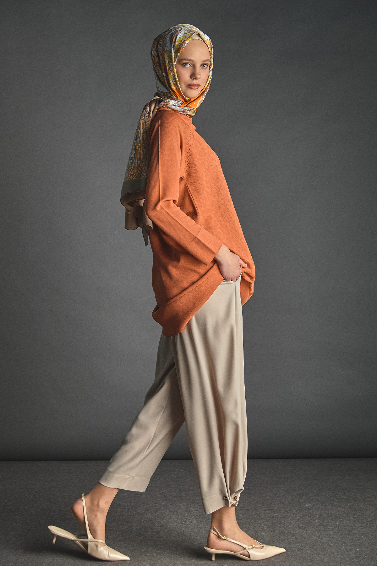 Krep Şalvar Pantolon