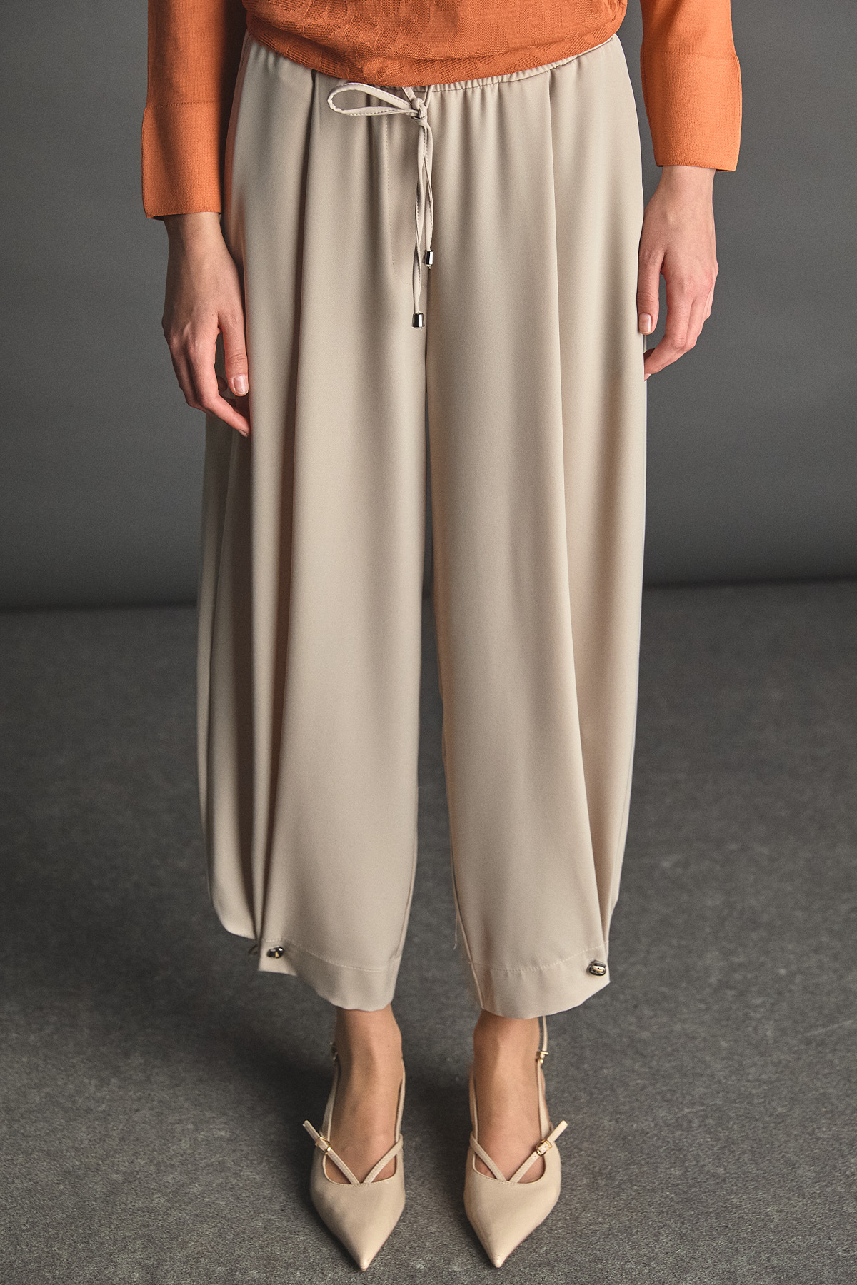 Krep Şalvar Pantolon