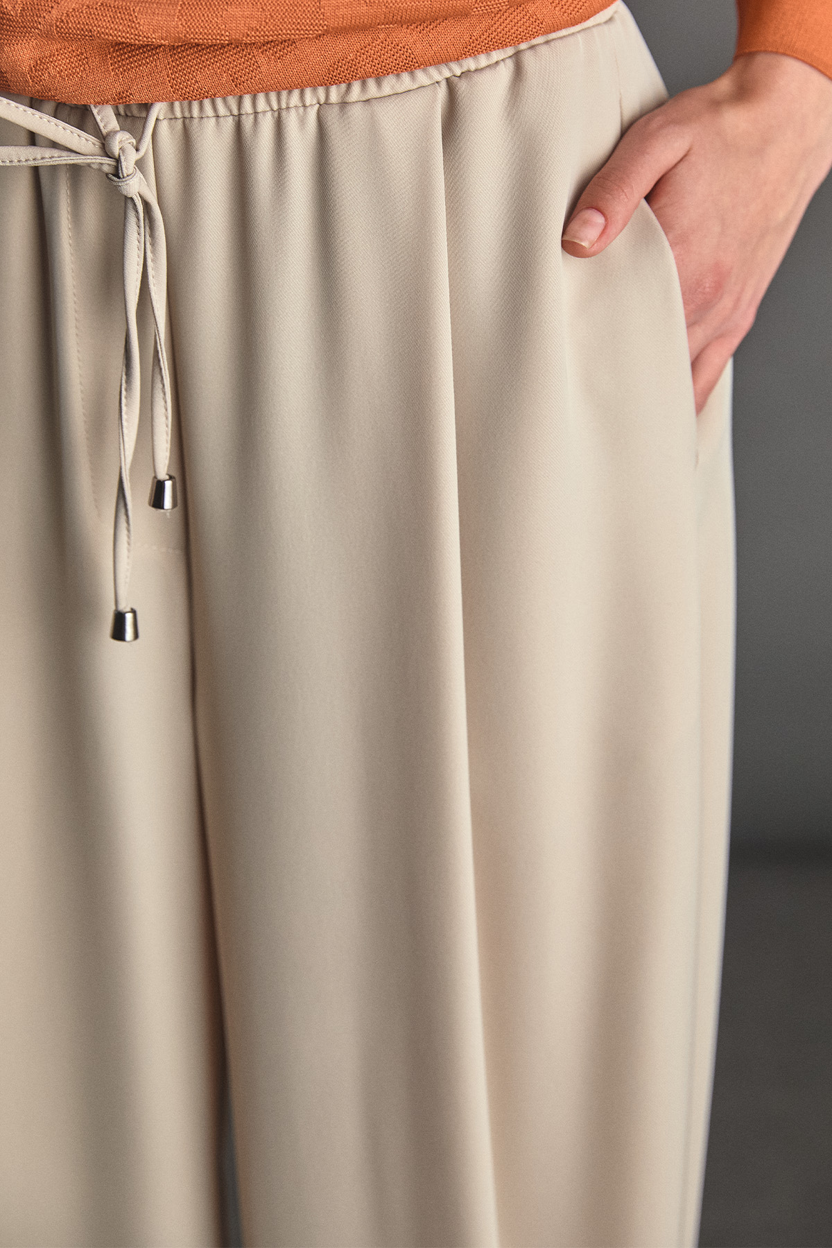 Krep Şalvar Pantolon