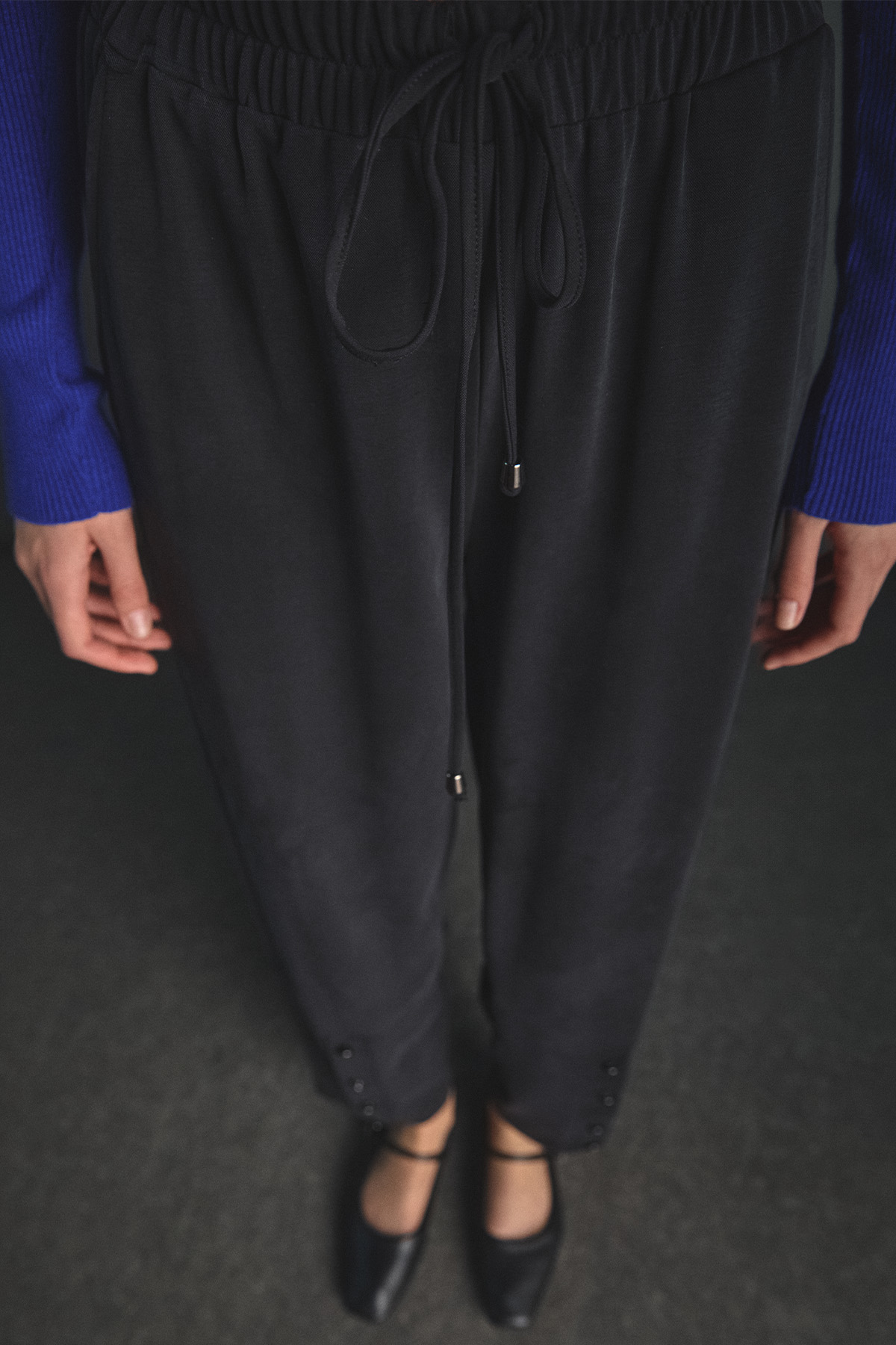 Süs Düğmeli Spor Pantolon