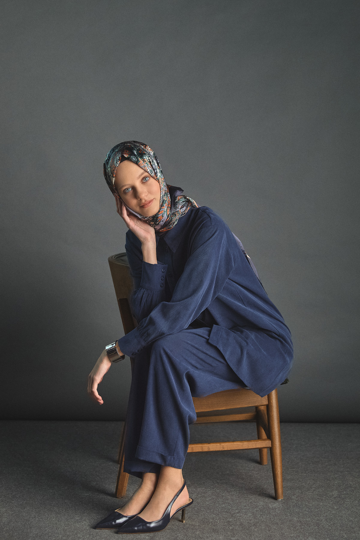 Pilikaşe Detaylı Lyocell Pantolon