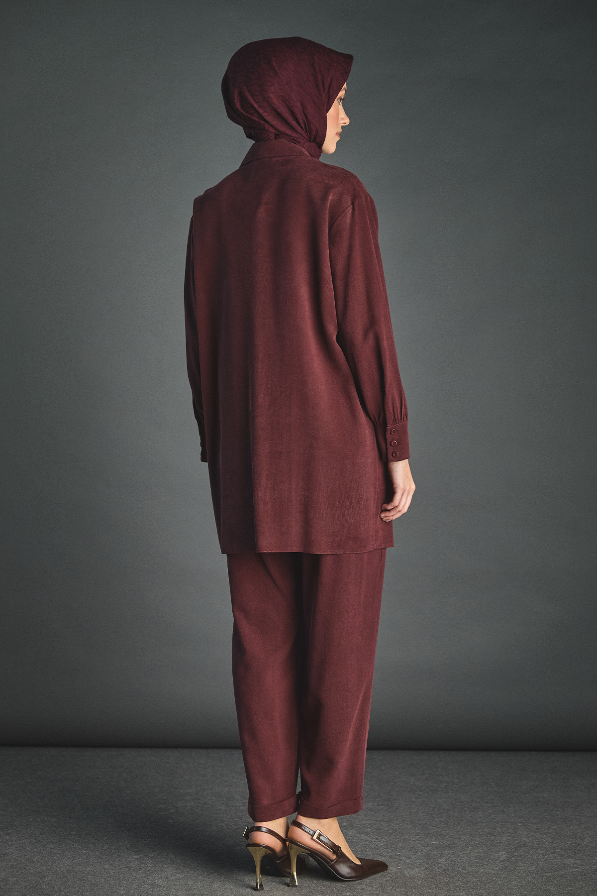 Pilikaşe Detaylı Lyocell Pantolon