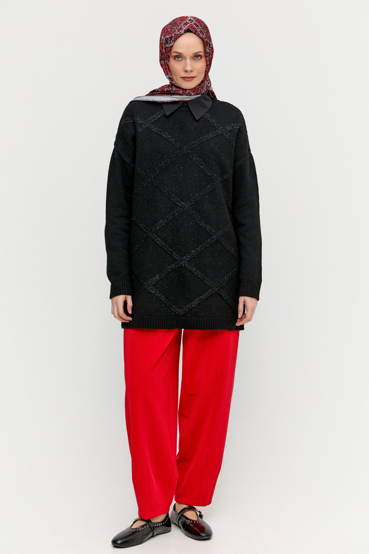 Rahat Form Pensli Pantolon, Tesettür Giyim