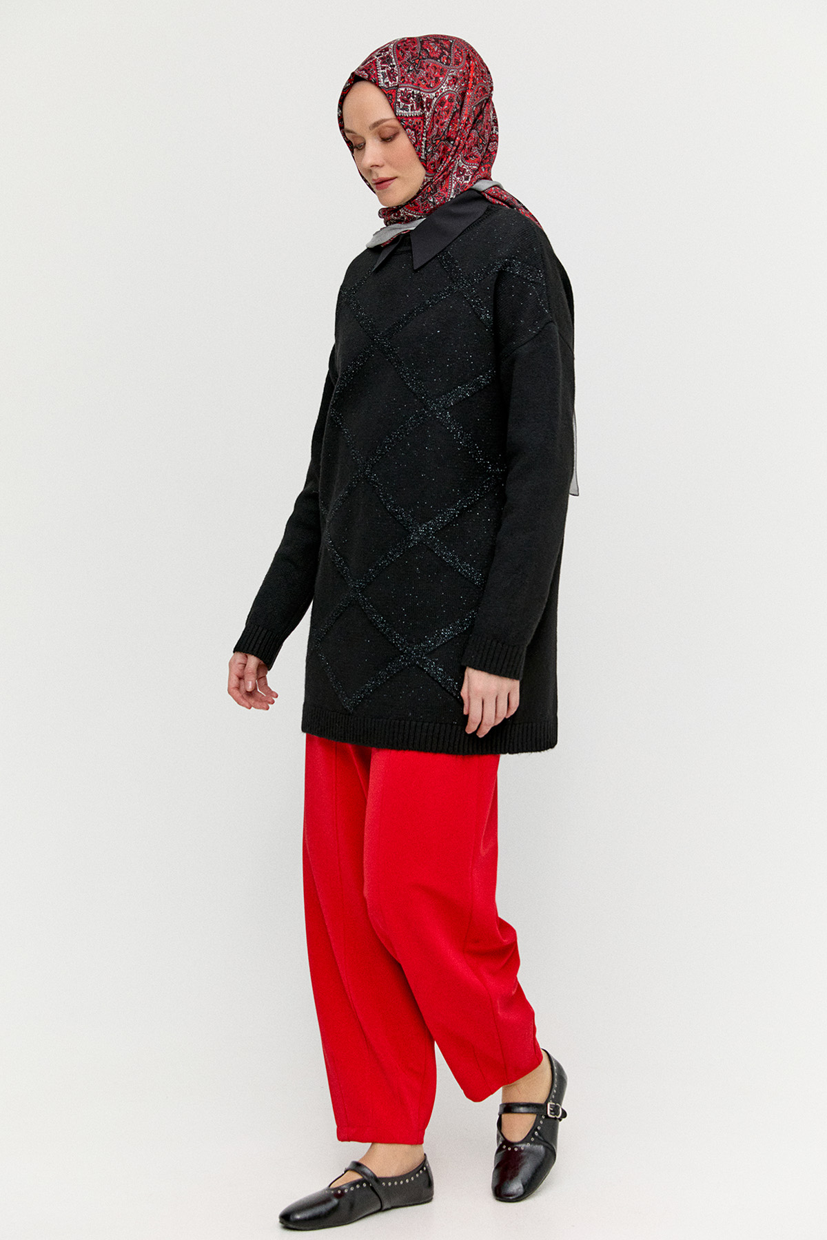 Rahat Form Pensli Pantolon, Tesettür Giyim