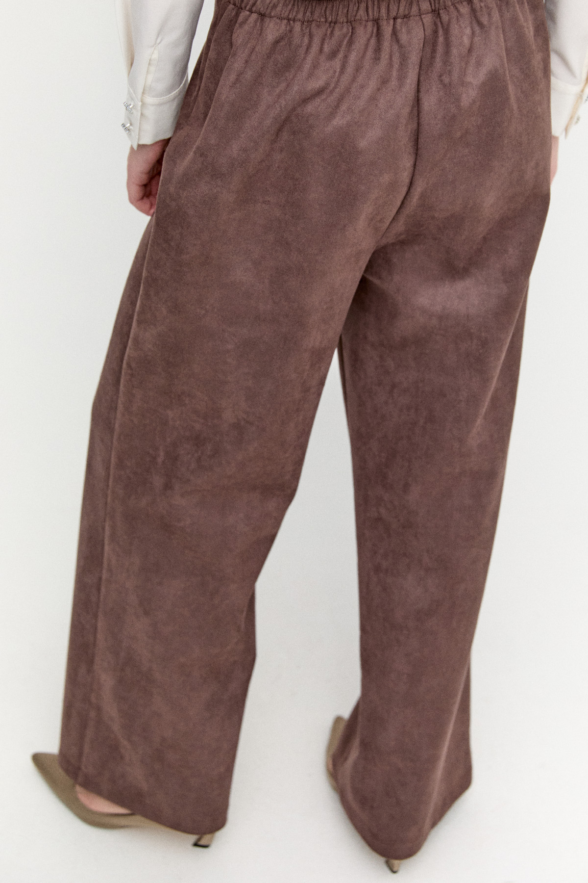 Süet Boru Paça Pantolon, Tesettür Giyim