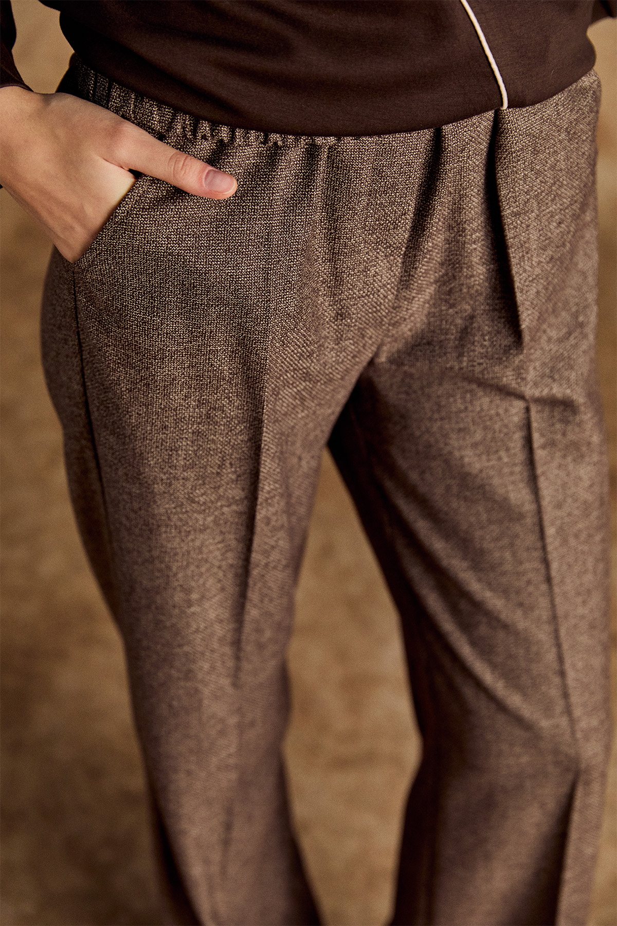 Beli Lastikli Boru Paça Pantolon