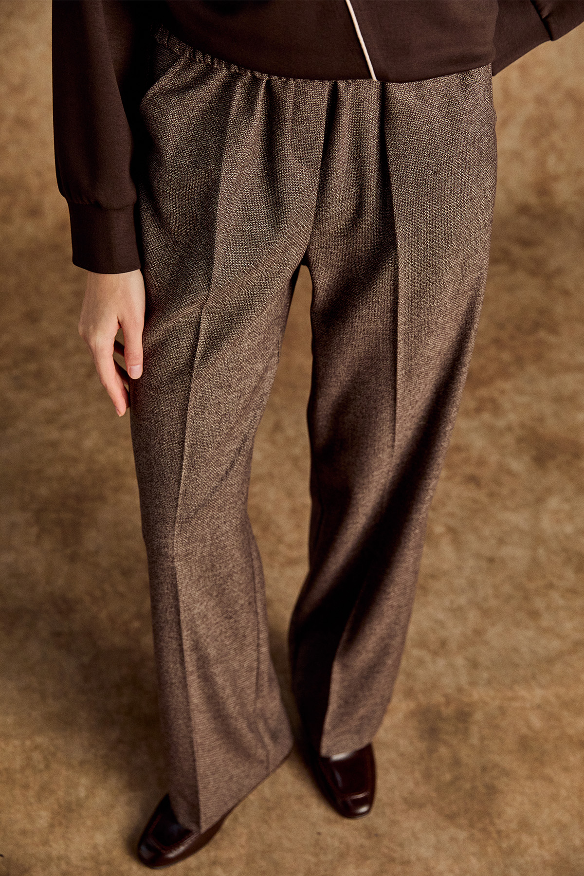 Beli Lastikli Boru Paça Pantolon