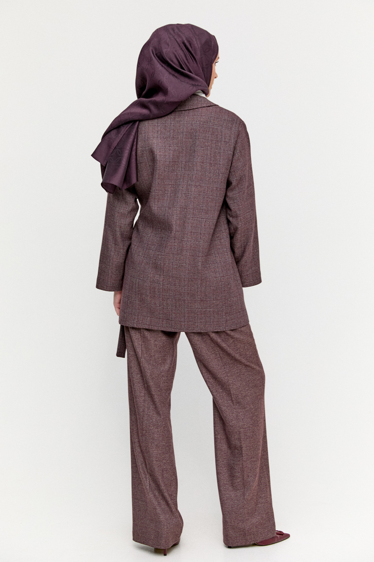 Beli Lastikli Boru Paça Pantolon, Tesettür Giyim