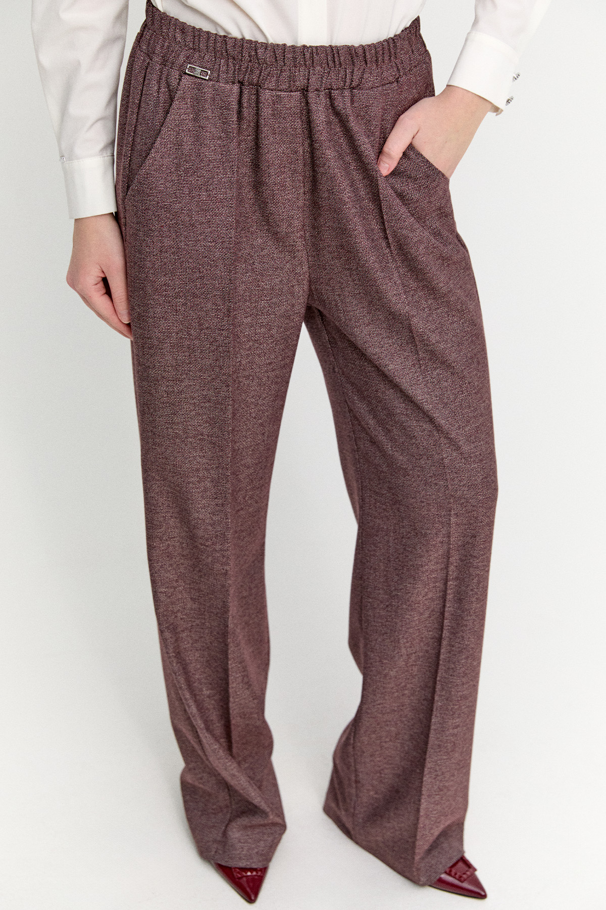 Beli Lastikli Boru Paça Pantolon, Tesettür Giyim