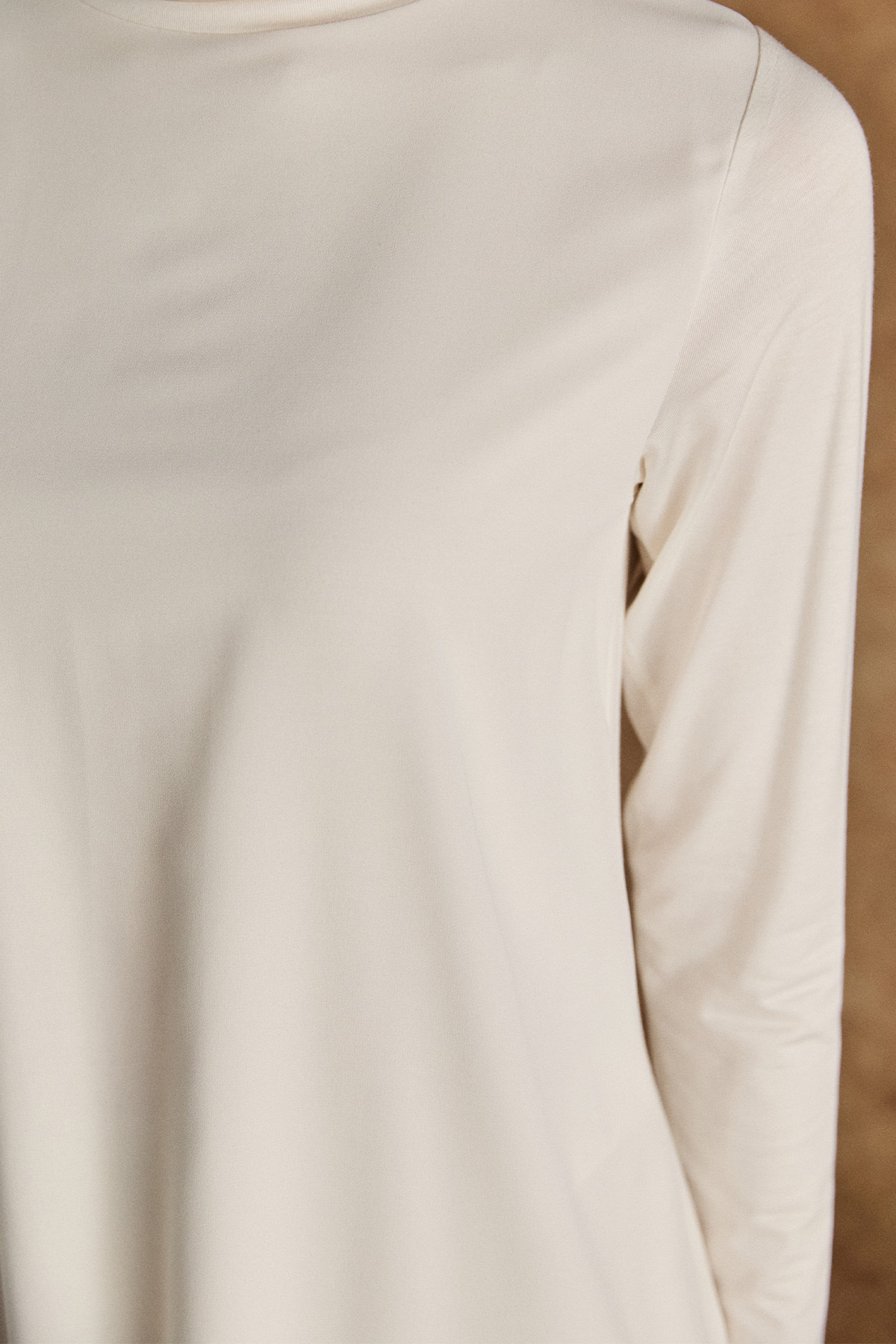 Şifon Detaylı Penye Bluz