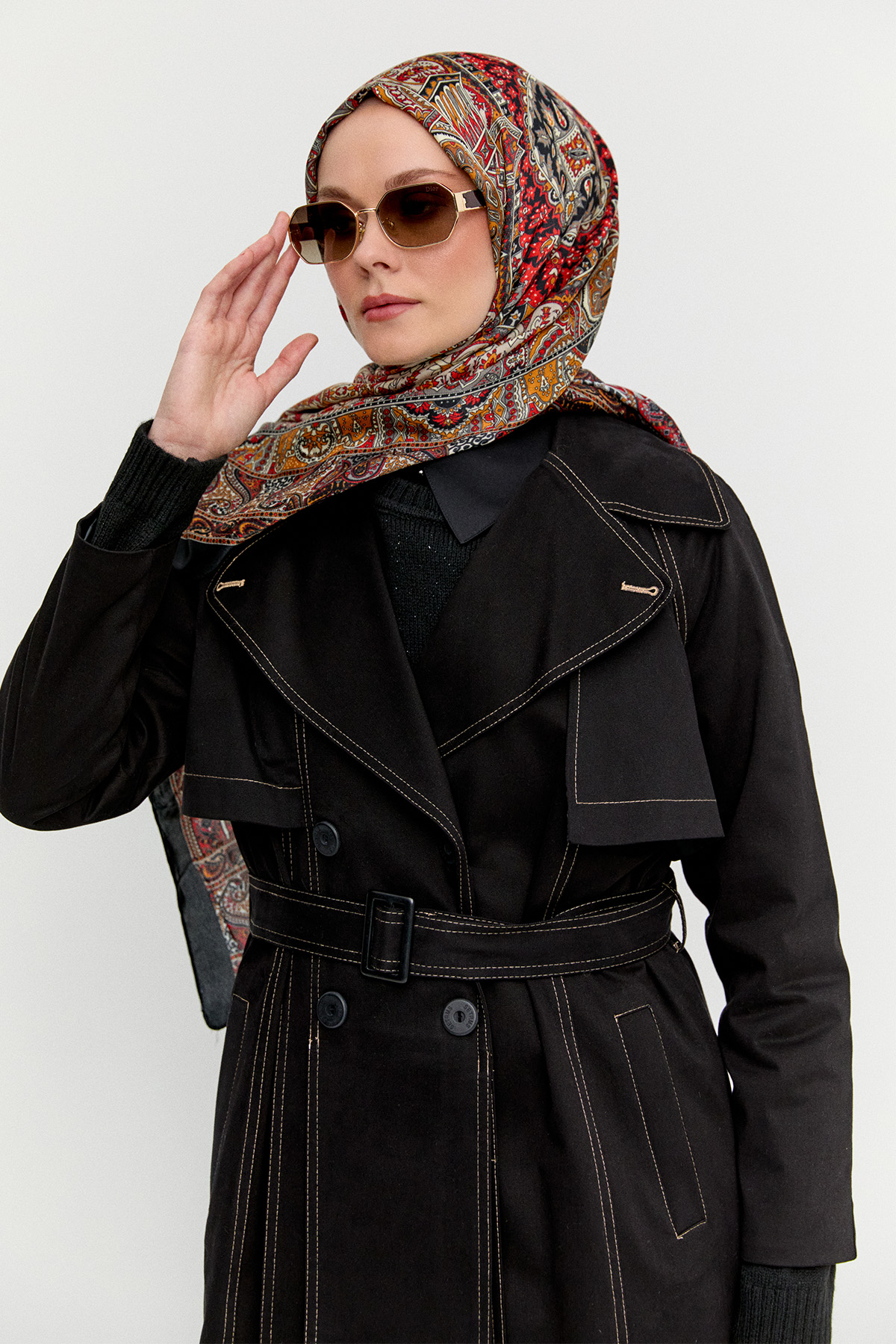 Katmanlı Pamuk Pardesü, Tesettür Giyim