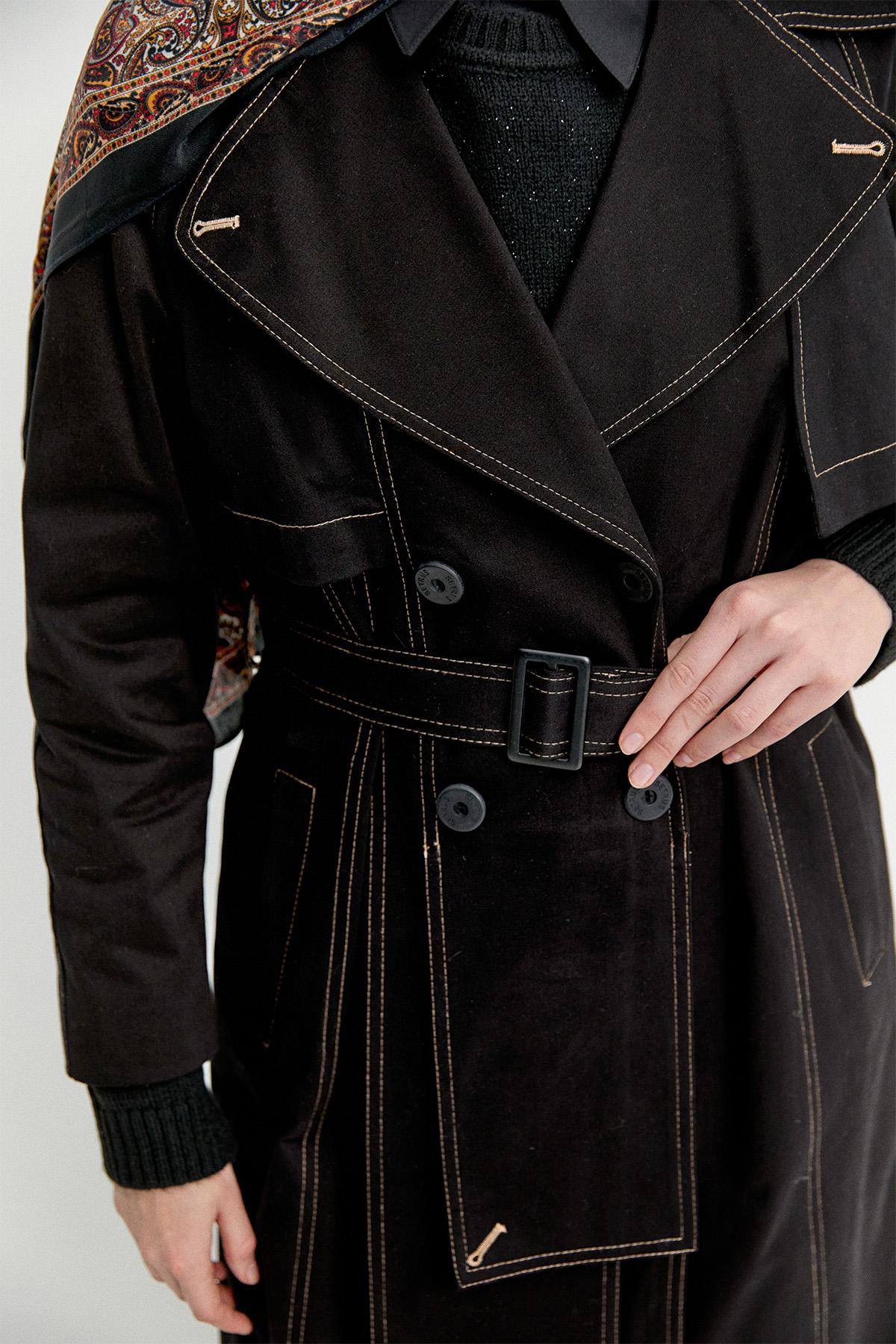 Katmanlı Pamuk Pardesü, Tesettür Giyim