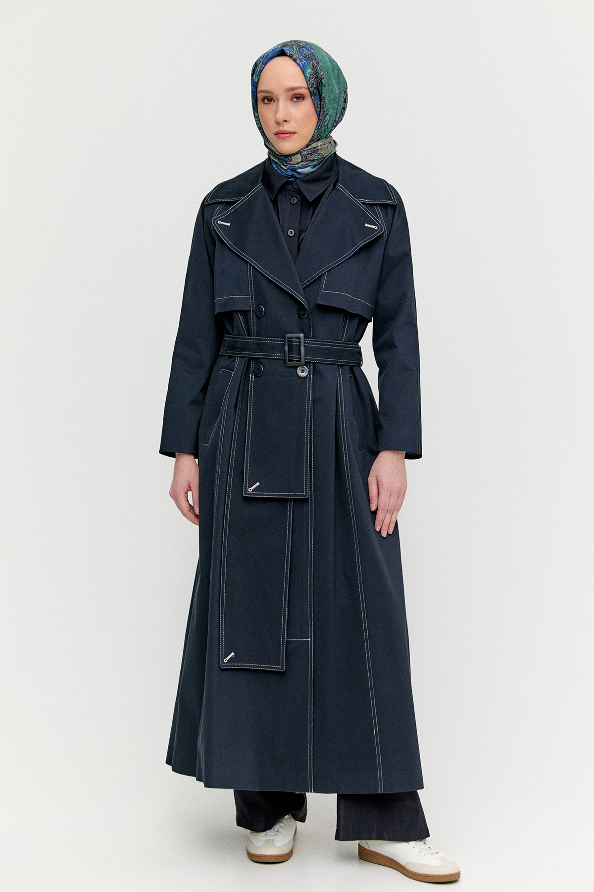 Katmanlı Pamuk Pardesü, Tesettür Giyim