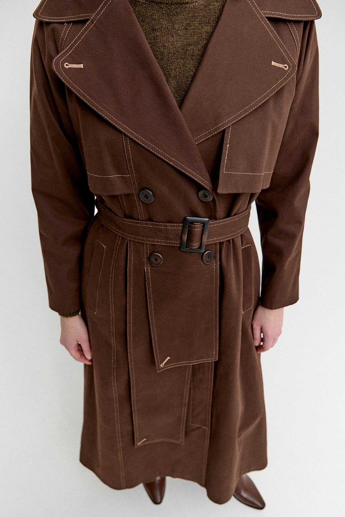 Katmanlı Pamuk Pardesü, Tesettür Giyim