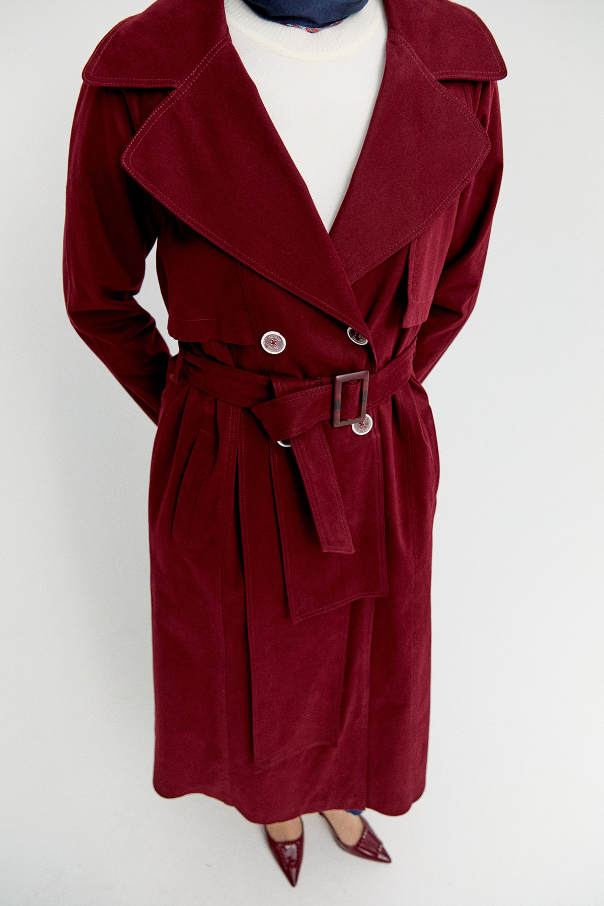 Katmanlı Pamuk Pardesü, Tesettür Giyim