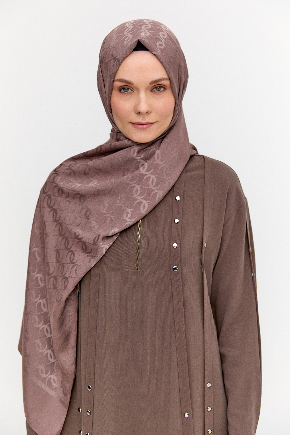 Çerçeveli Desenli Viskon Şal, Tesettür Giyim