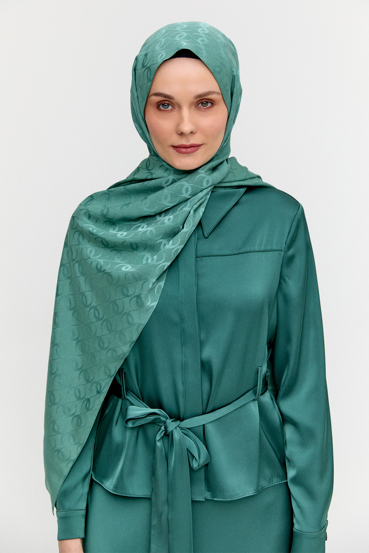 Çerçeveli Desenli Viskon Şal, Tesettür Giyim