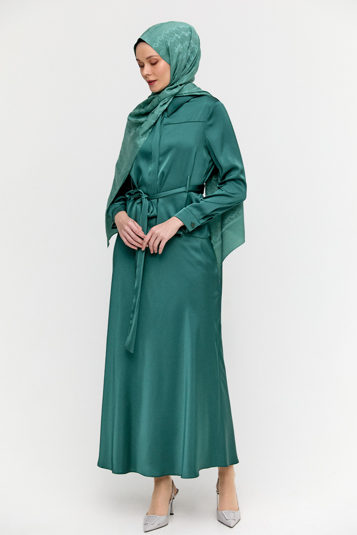 Çerçeveli Desenli Viskon Şal, Tesettür Giyim