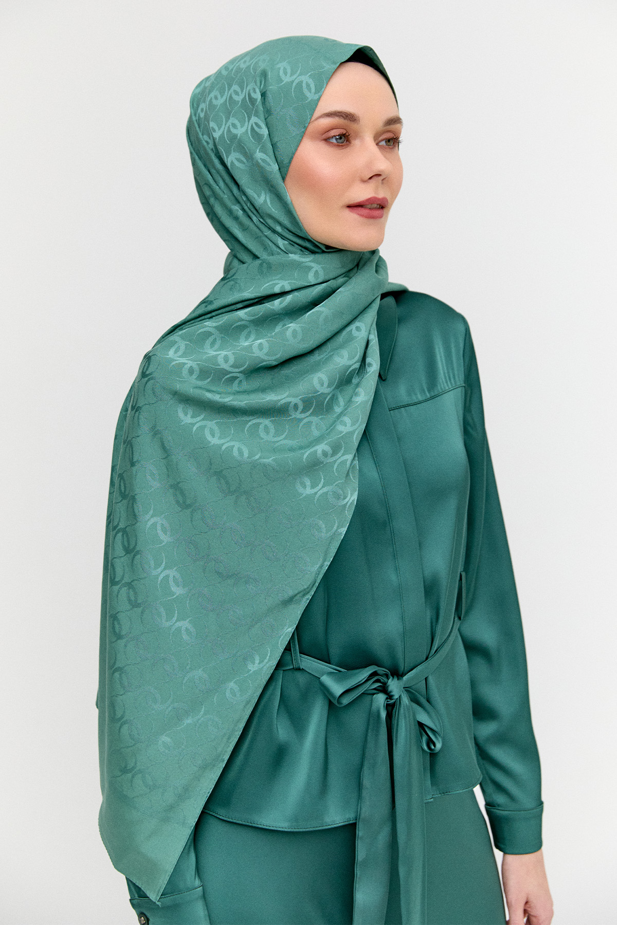 Çerçeveli Desenli Viskon Şal, Tesettür Giyim