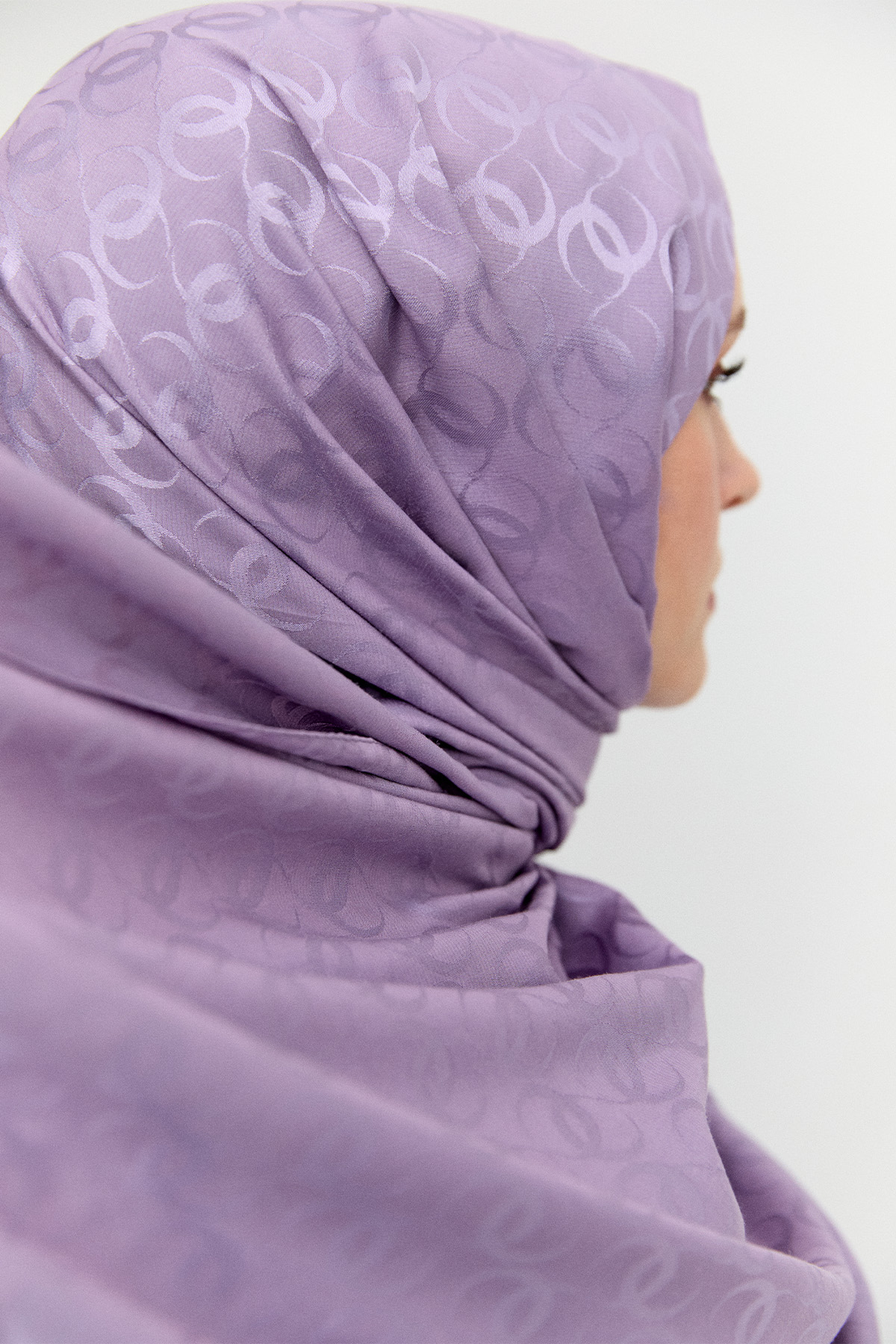 Çerçeveli Desenli Viskon Şal, Tesettür Giyim