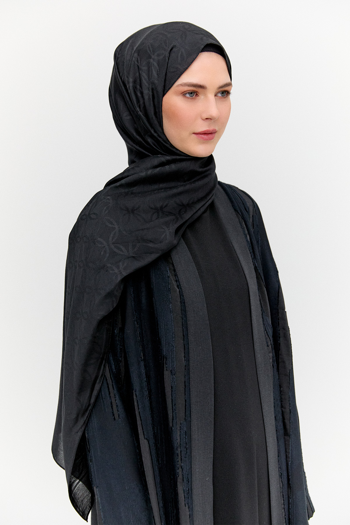 Oval Desenli Yün Modal Şal, Tesettür Giyim