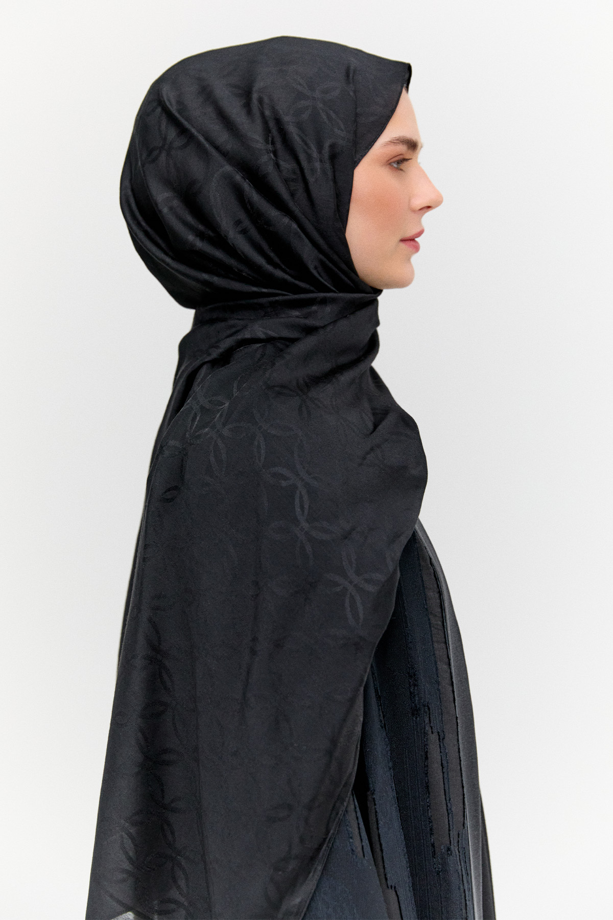 Oval Desenli Yün Modal Şal, Tesettür Giyim