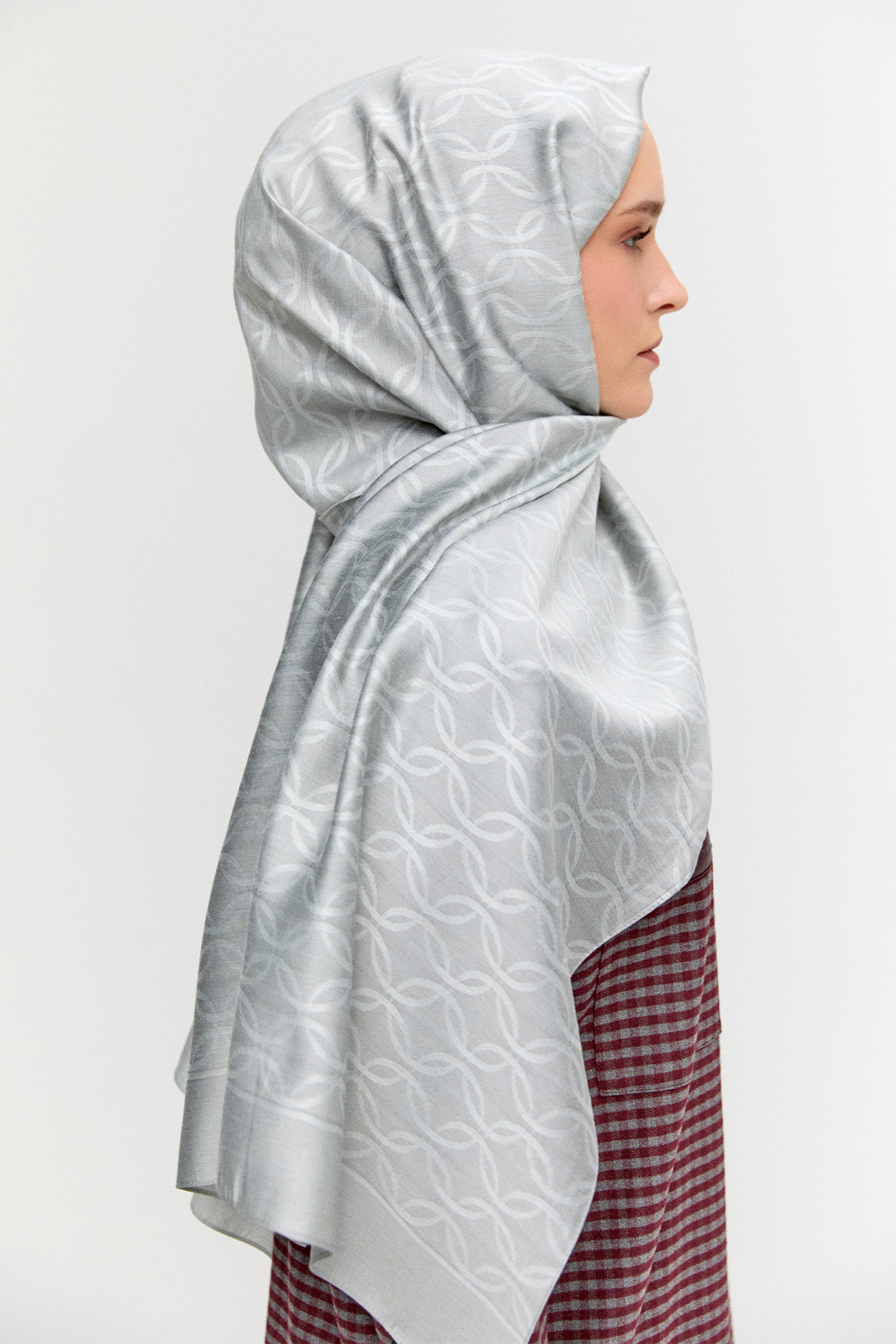 Oval Desenli Yün Modal Şal, Tesettür Giyim