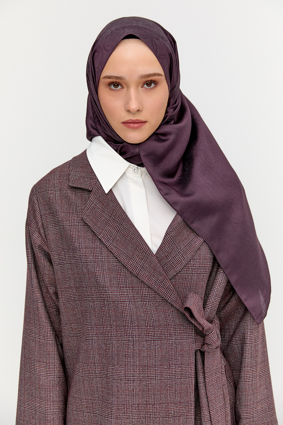 Oval Desenli Yün Modal Şal, Tesettür Giyim