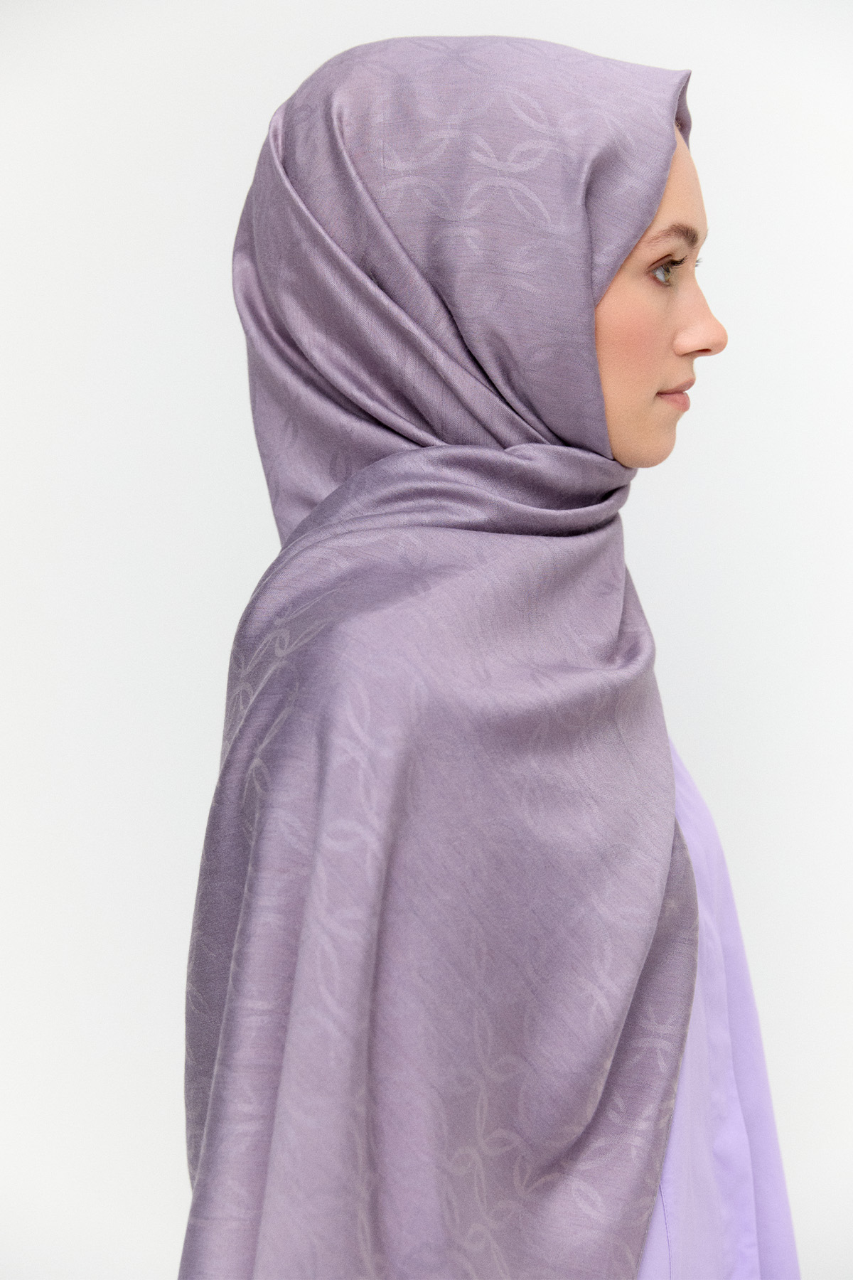 Oval Desenli Yün Modal Şal, Tesettür Giyim