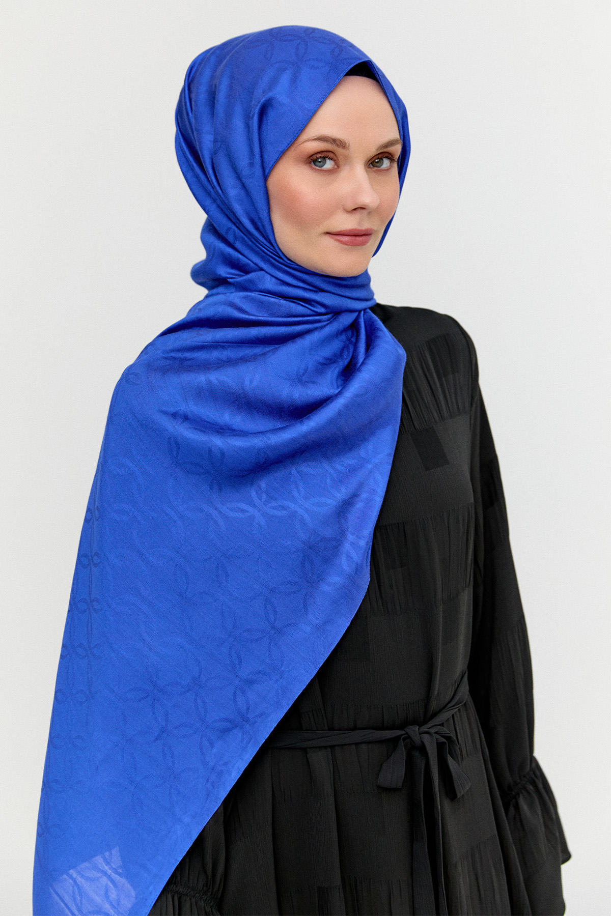 Oval Desenli Yün Modal Şal, Tesettür Giyim