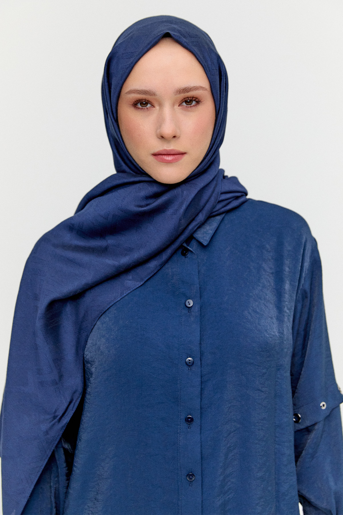 Geometrik Desenli Modal Yün Şal, Tesettür Giyim