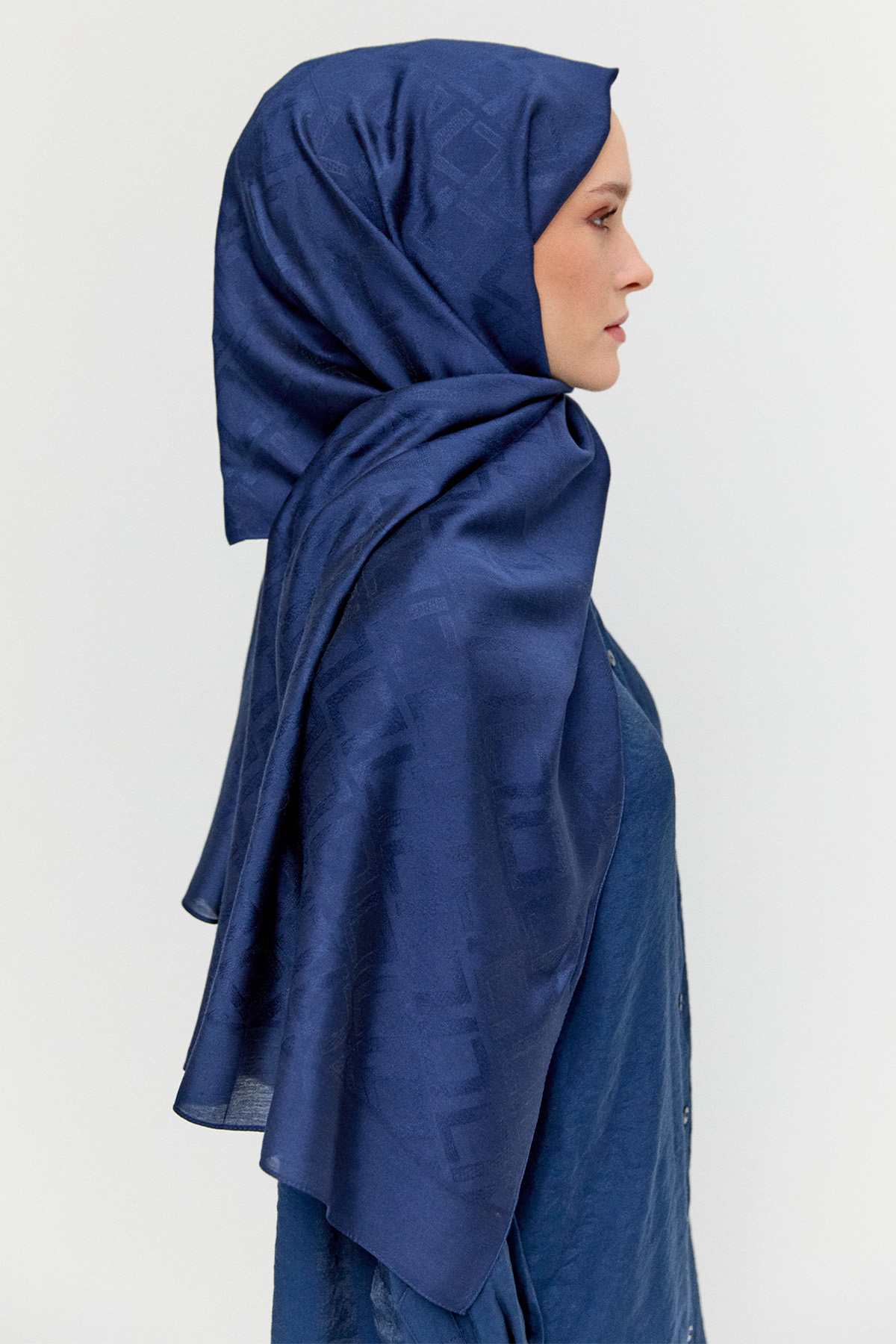 Geometrik Desenli Modal Yün Şal, Tesettür Giyim