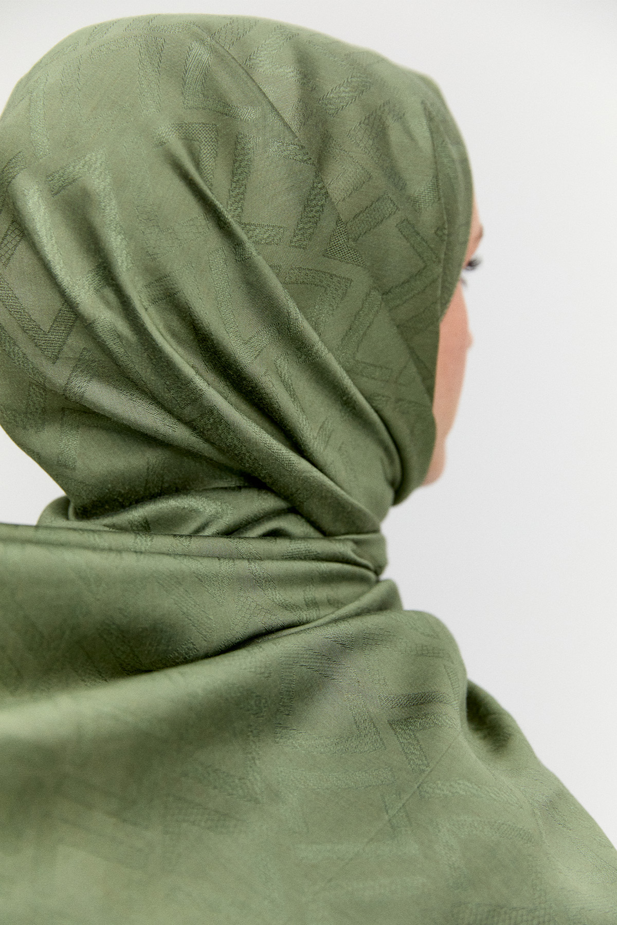 Geometrik Desenli Modal Yün Şal, Tesettür Giyim