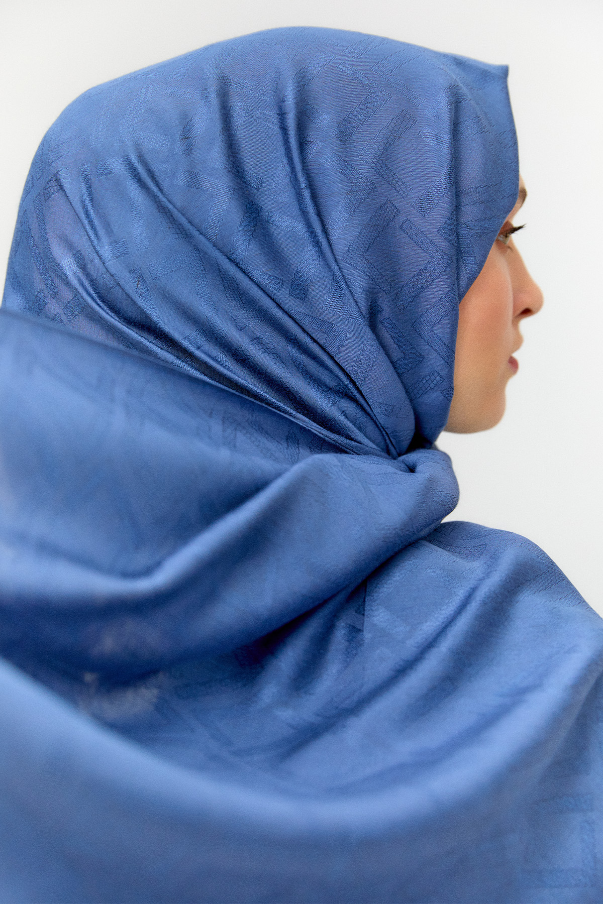 Geometrik Desenli Modal Yün Şal, Tesettür Giyim