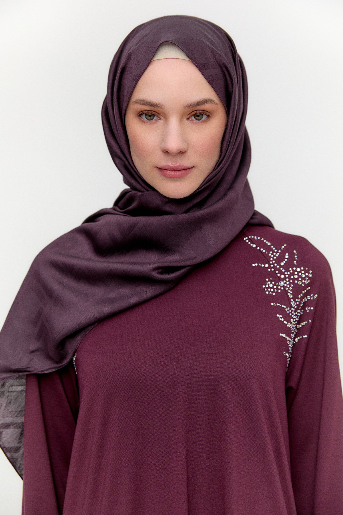 Geometrik Desenli Modal Yün Şal, Tesettür Giyim