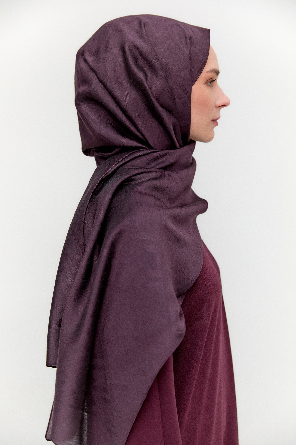 Geometrik Desenli Modal Yün Şal, Tesettür Giyim